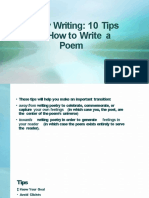 How To Write A Poem