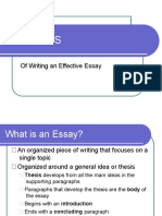 Elements: of Writing An Effective Essay