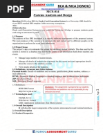 Bca Solved Assignment Mcs 014 Systems Analysis and Design