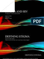 Stigma and Hiv: The Experience of African American Men