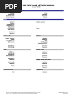 Network Documentation Sheet