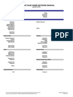 Network Documentation Sheet