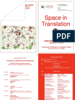 Translating Space: International Conference on Translation and Space