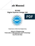 Lab Manual: EL320 Digital System Design Lab