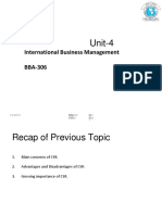 Unit-4: International Business Management BBA-306