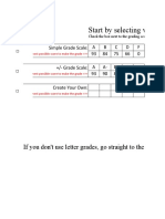 Start by Selecting Which Grade Scale You Would Like To Use