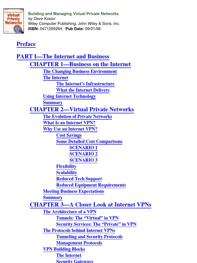 VPNs for Business Managers | PDF | Virtual Private Network | Computer ...