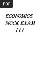 Economics Mock Exam