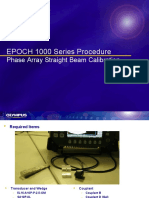 EPOCH 1000 Series Procedure: Phase Array Straight Beam Calibration