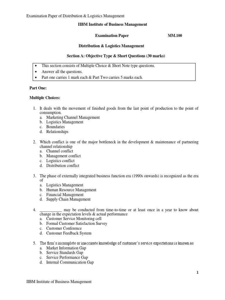 Distribution Logistics Case Studies | PDF | Warehouse | Logistics