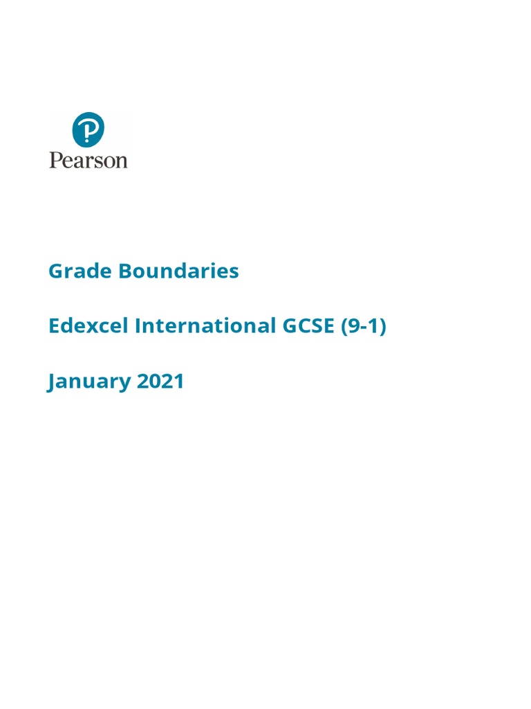 Grade Boundaries Edexcel GCSE (9-1) November 2019 - GCSE Solutions