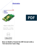 How to Build a Touch On-Off Circuit with a 7414 Inverter Chip