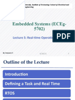 Embedded Systems (Eceg-5702) : Lecture 5: Real Time Operating Systems