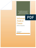 Information Analyst Career: Software Integration