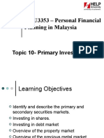 Topic 10 - Primary Investment