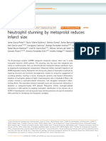 Neutrophil Stunning by Metoprolol Reduces Infarct Size: Article