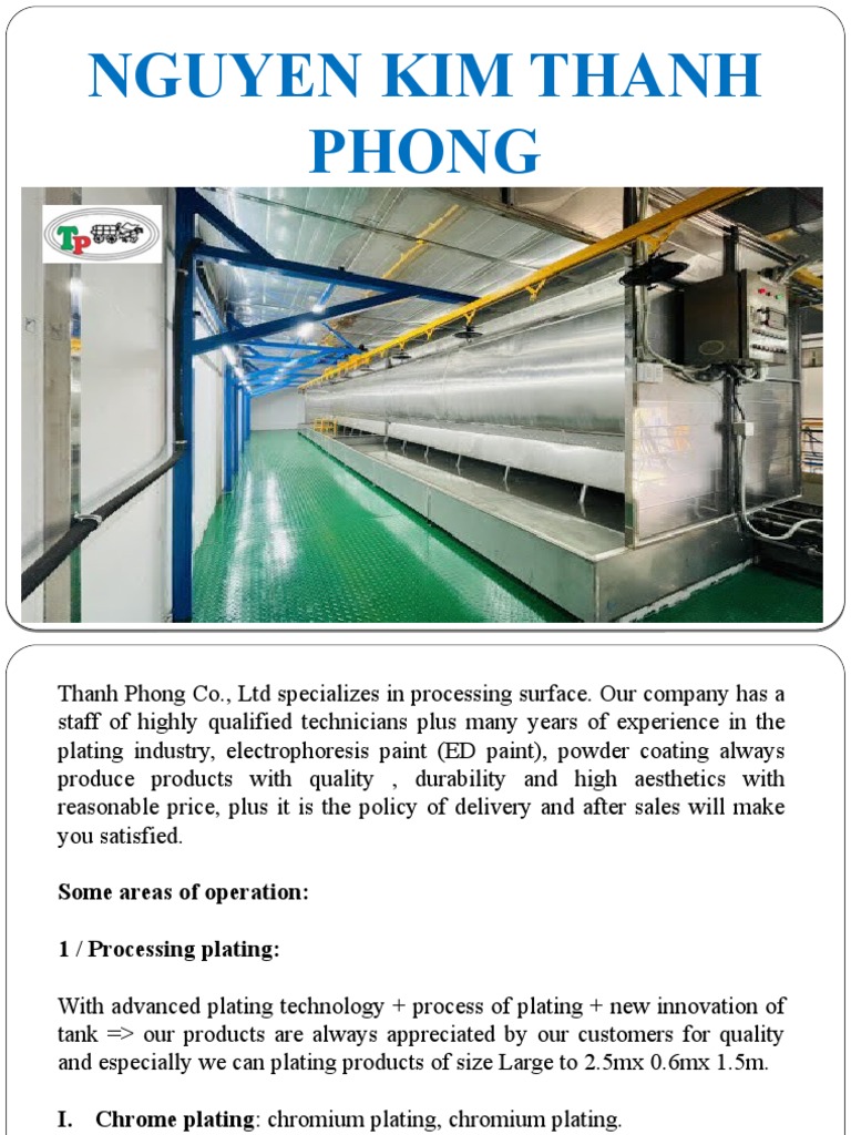 Surface Processing and Coating Services | PDF | Technology & Engineering