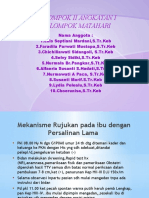 Kelompok 2 Angkatan 1 Kel - Matahari (Mekanisme Rujukan PD Ibu DNG Persalinan Lama)