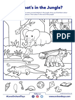 Whats in The Jungle Activity Sheet