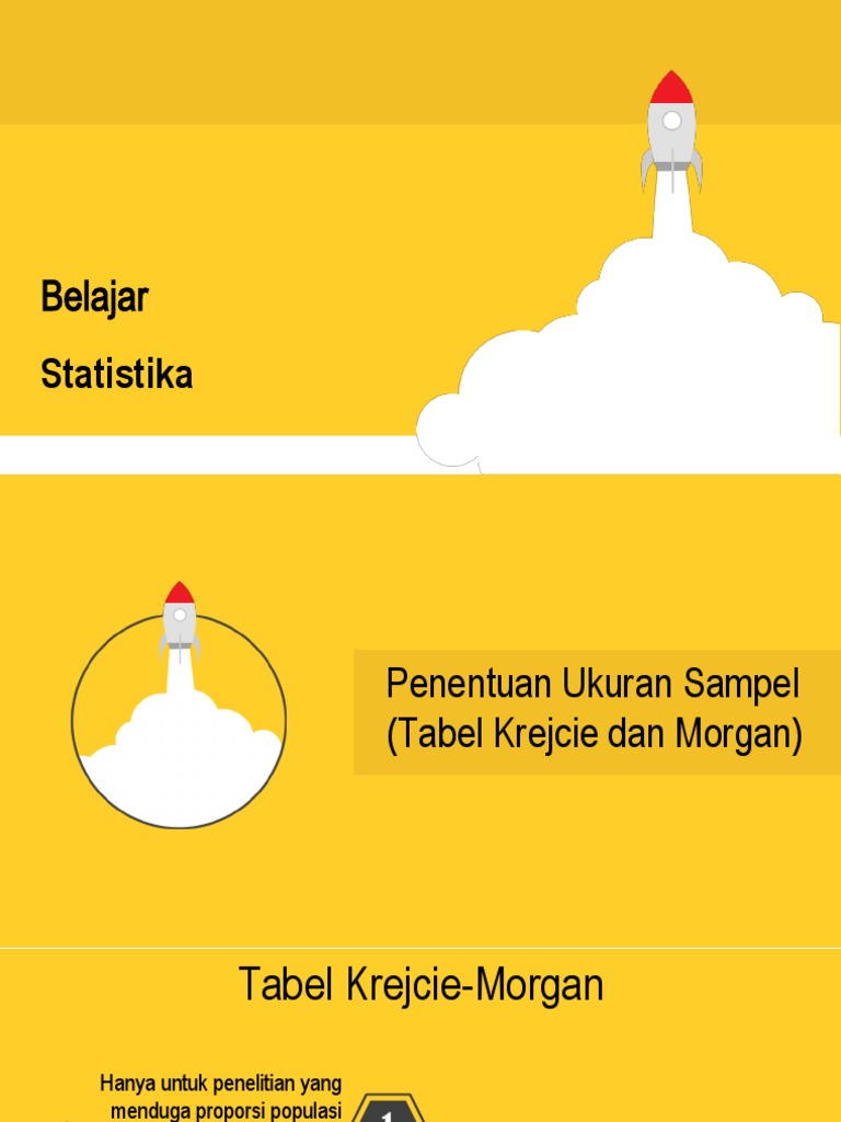 Ukuran Sampel: Rumus Krejcie-Morgan | PDF | Metode & Bahan Ajar