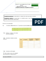 Frequência absoluta e relativa em estatística