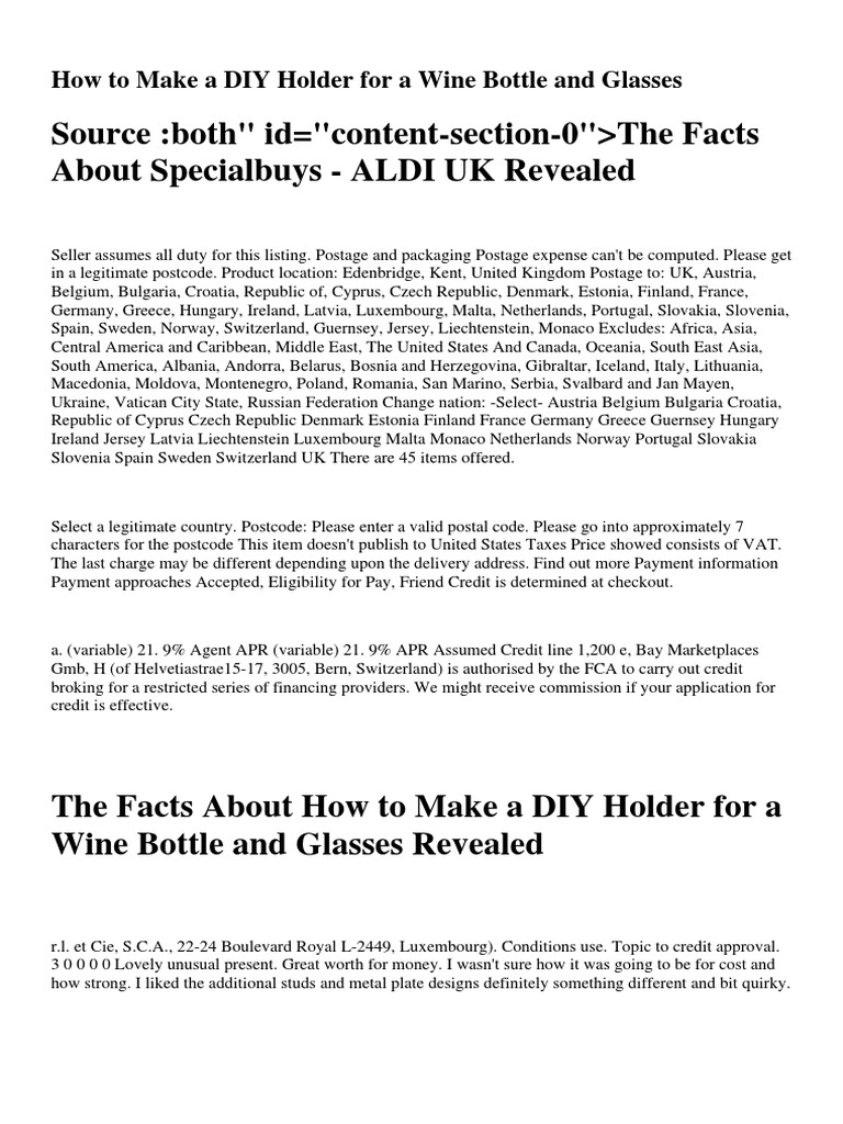 How To Make A Floating Wine Bottle Holder 13 Steps Withbxrwtbexyd PDF