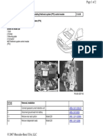 AR54.65-P-0006I Removing and Installing Parktronic System (PTS) Control Module 21.4.98