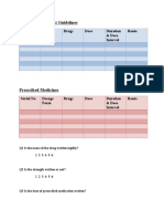 Standard Treatment Guidelines: Serial No Dosage Form Drugs Dose Duration & Dose Interval Route