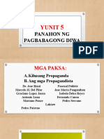 Yunit 5 Panahon NG Pagbabagong Diwa