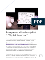 Entrepreneurial Leadership Why Is It Important - Antoinette Oglethorpe