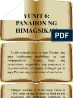 YUNIT 6 Panahon NG Himagsikan