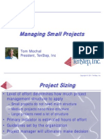 Managing Small Projects: Tom Mochal