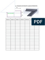 Formato de Datos - Esquina de Remate Lados Diferentes