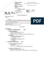 Ervice D' Ppui Au Accalauréat Tertiaire Technique Commerciale Agent Commercial 002 Anglais 02 Heures 2