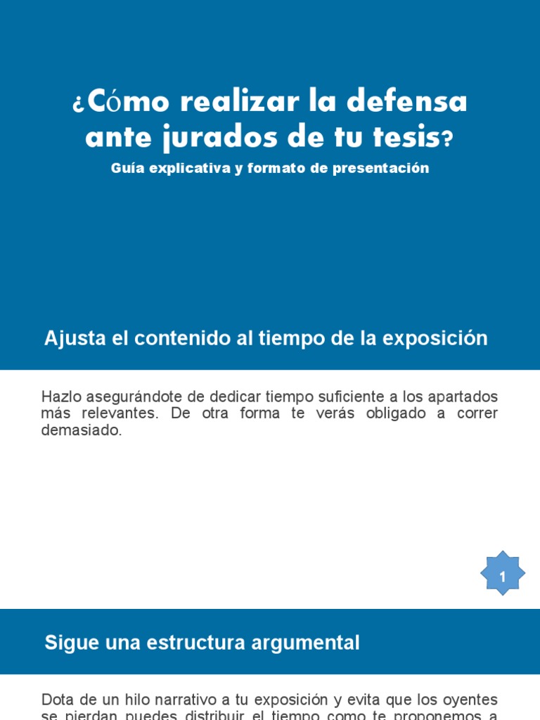 Cómo realizar la defensa de tu tesis | PDF | Science | Ciencia filosófica