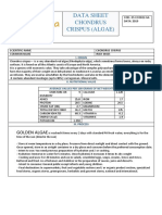 Data Sheet Chondrus Crispus (Algae)