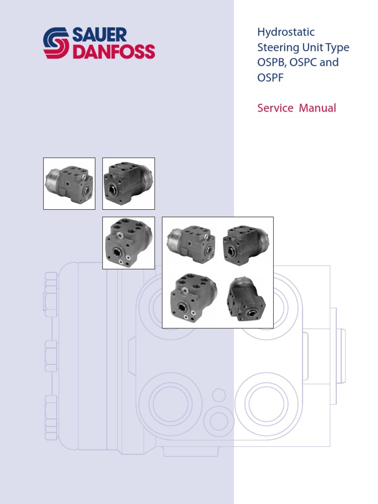 Ospb, Ospc, PSPF Steering Service Manual | PDF | Valve | Screw