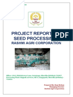 Project Report On Seed Processing: Rashmi Agri Corporation