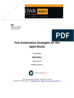 Test Automation Strategies For The Agile World Bob Galen