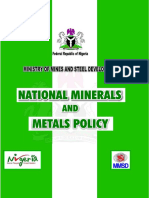 National Minerals and Metals Policy