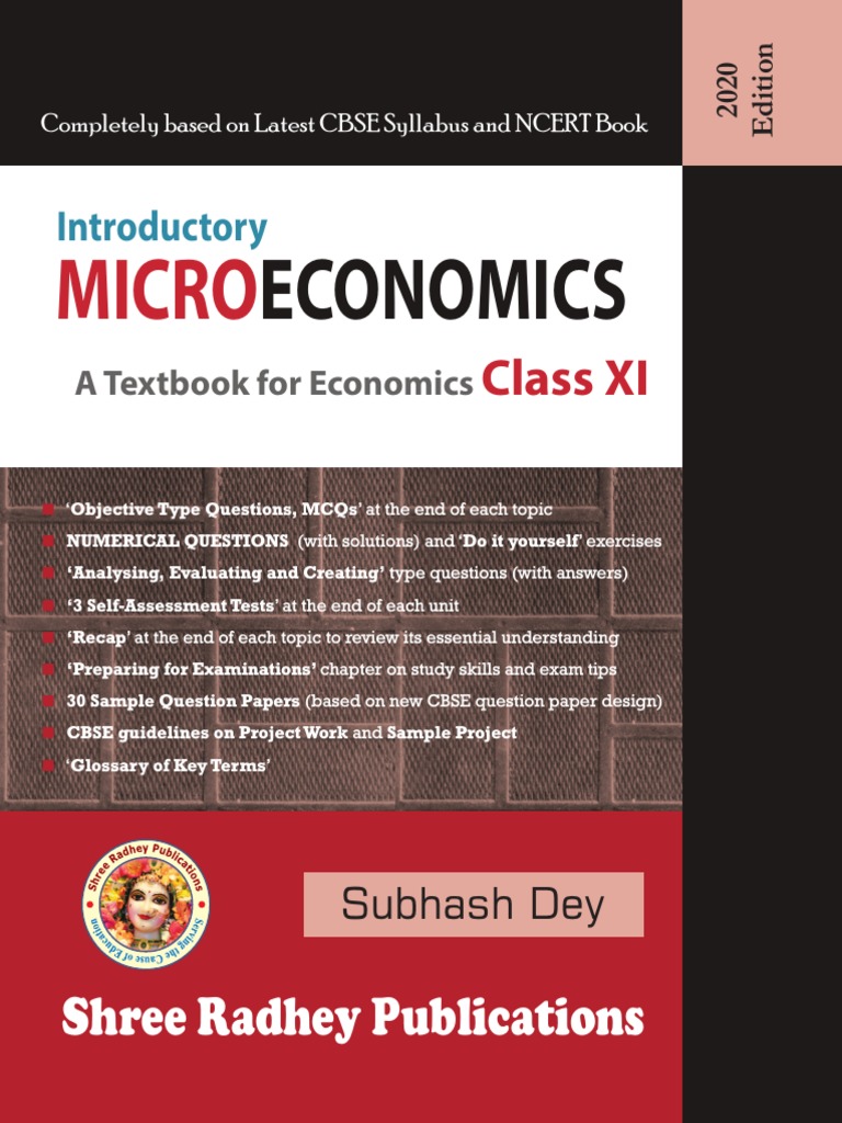 Subhash Dey S Microeconomics Edition Shree Radhey Publications Pdf Microeconomics Economics