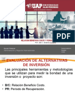 Evaluación de alternativas de inversión: B/C, PR y caso práctico