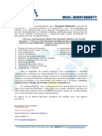 INVERSIONES DELMAG S.A.C. - CARTA DE PRESENTACION