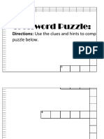 Crossword Puzzle:: Directions: Use The Clues and Hints To Complete The Crossword