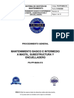 PG-PP-MAN-015 Mantenimiento Basico E Intermedio al MASTIL, SUBESTRUCTURA Y ENCUELLADERO Rev 0 010820