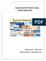 Retaining Internal Talent Using Social Networks: Submitted By: Manali Patil Research Guide: DR Meghashri Dalvi
