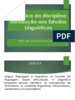 Dinâmica - Introdução Aos Estudos Linguísticos