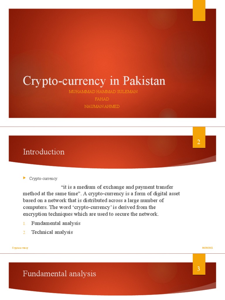 Crypto-Currency in Pakistan Slides | PDF | Cryptocurrency | Cyberspace
