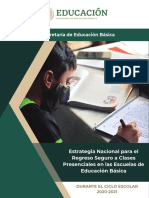 Estrategia Nacional para Retorno Seguro a clases