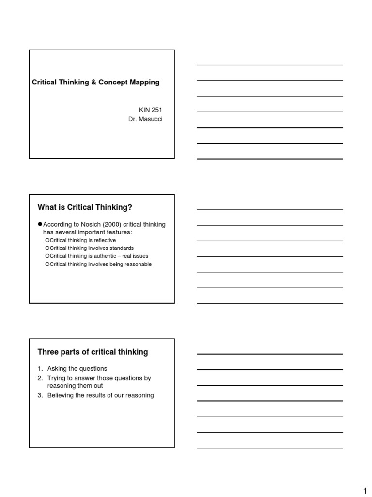 Critical Thinking and Concept Mapping Guide | PDF | Argument | Fallacy